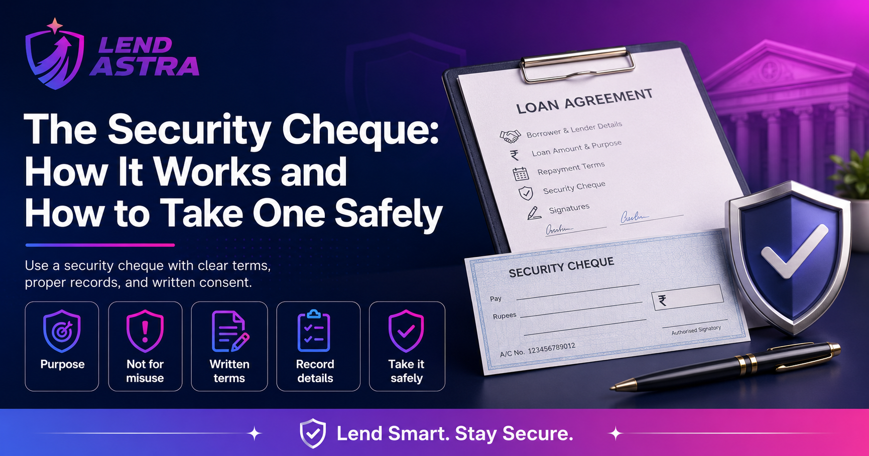 The Security Cheque: How It Works and How to Take One Safely